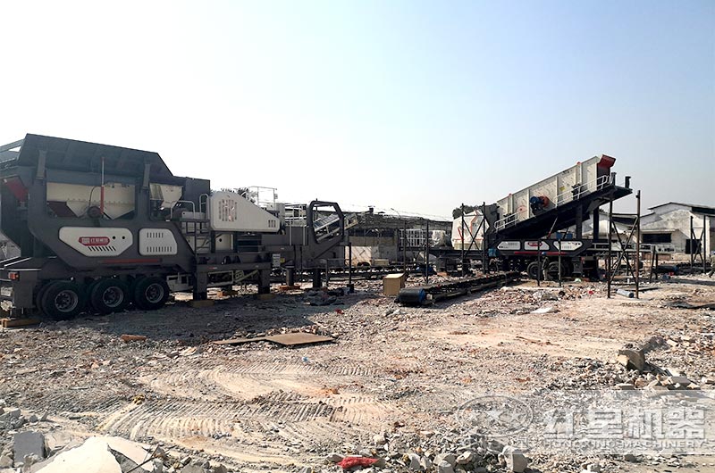 建筑垃圾處理廠安裝現場實拍 建筑垃圾處理廠安裝現場實拍